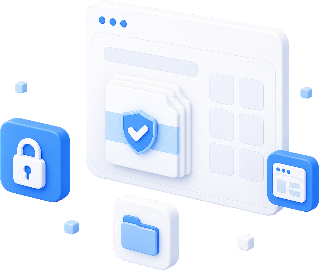 Private workspace sealed in your browser — files stay on your device